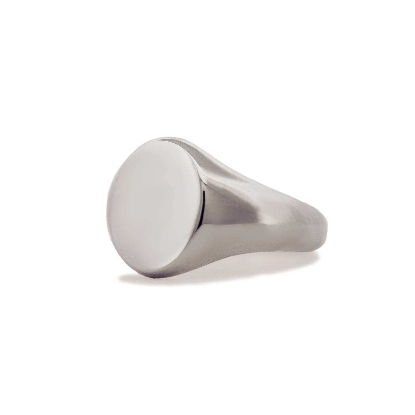 Hvitt Gull Regent Oval Signetring