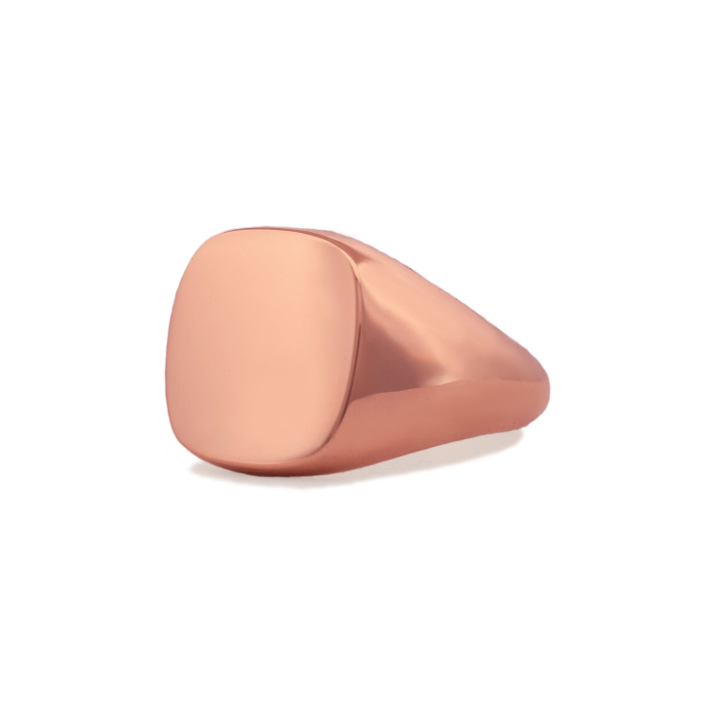 Rose Gold Regent Cushion Signet Ring