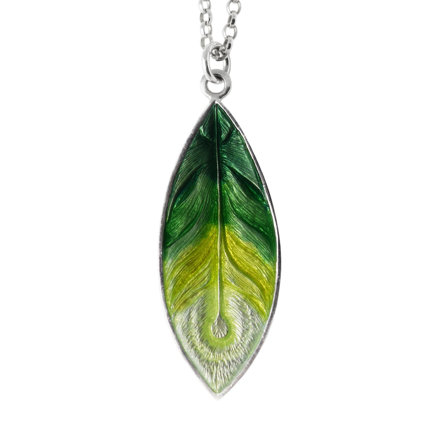 Flamboyant Feather pendant