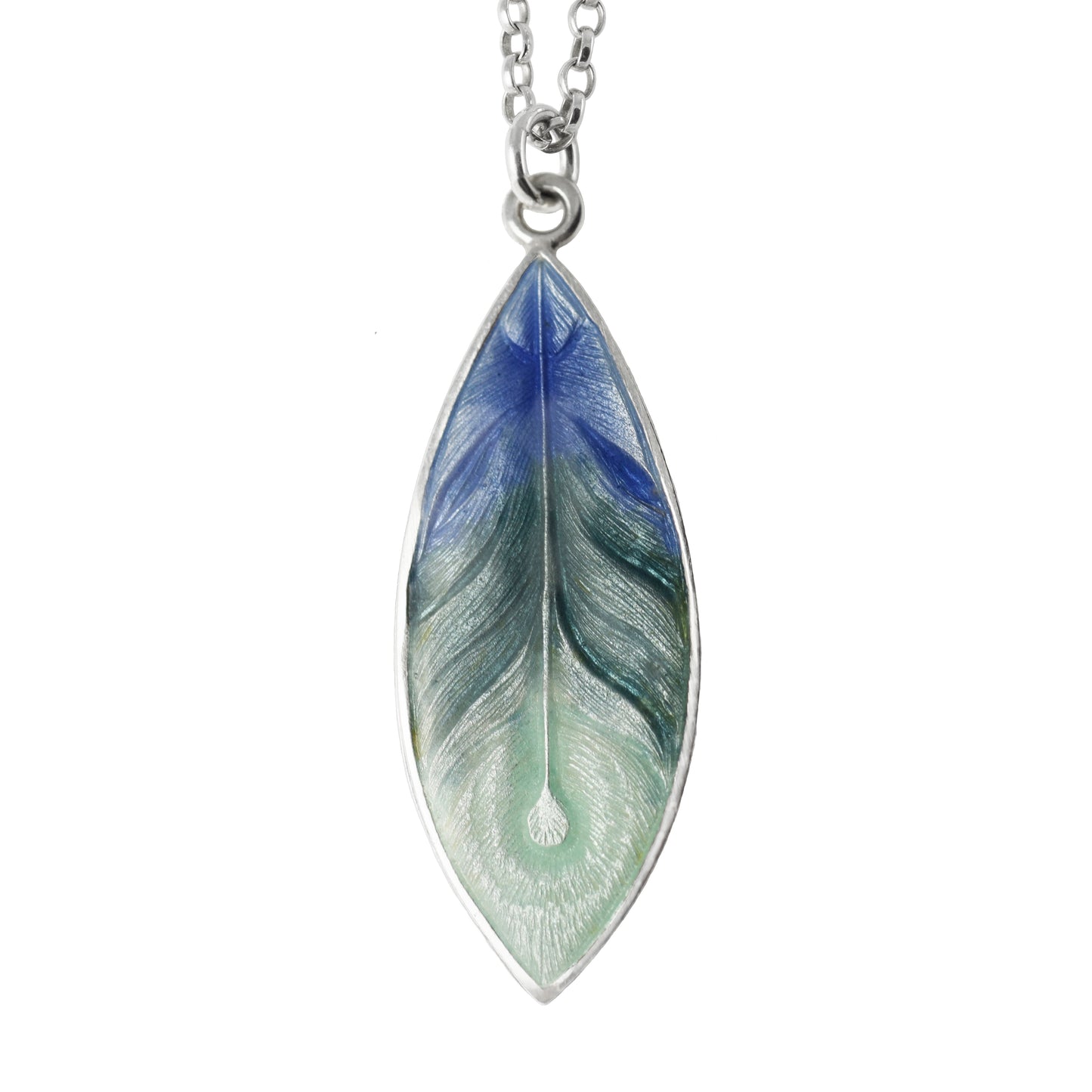 Flamboyant Feather pendant
