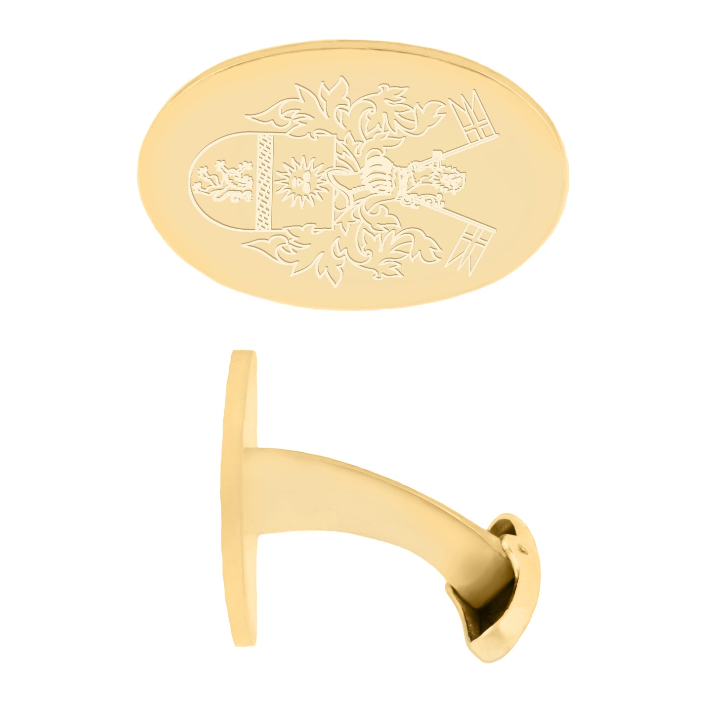 Cufflinks in 9 Karat Yellow Gold