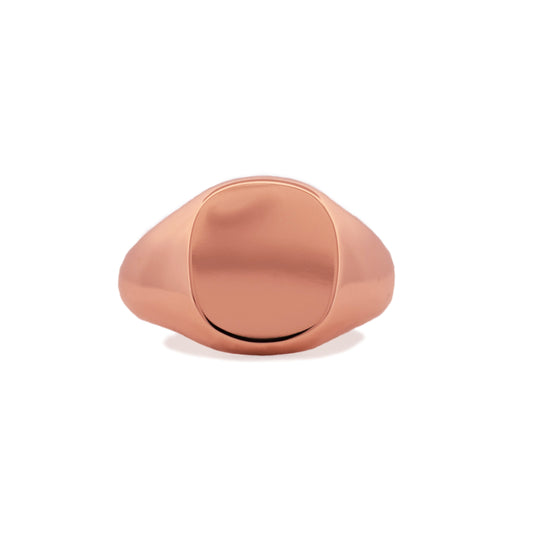 Rosé Gull Regent Cushion Signetring