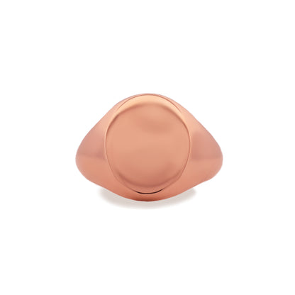 Rose Gold Regent Oval Signet Ring