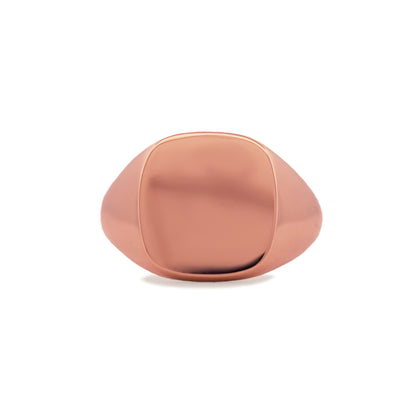 Rose Gold Regent Cushion Signet Ring