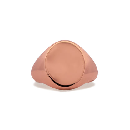 Rose Gold Regent Oval Signet Ring