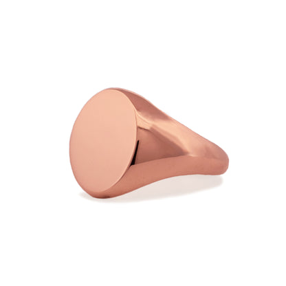 Rose Gold Regent Oval Signet Ring