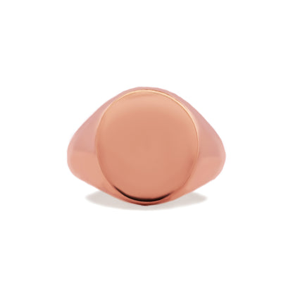 Rose Gold Regent Oval Signet Ring