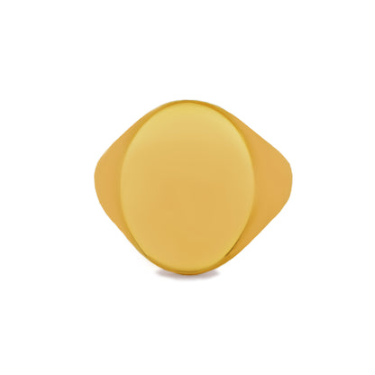 Yellow Gold Regent Oval Signet Ring