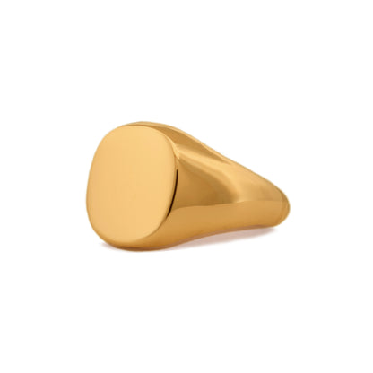 Yellow Gold Regent Cushion Signet Ring