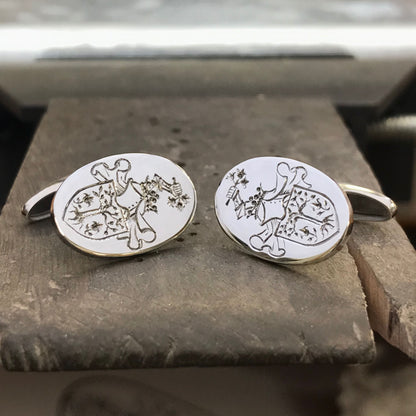 Cufflinks in Silver