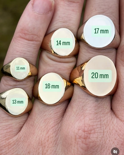 Yellow Gold Regent Oval Signet Ring
